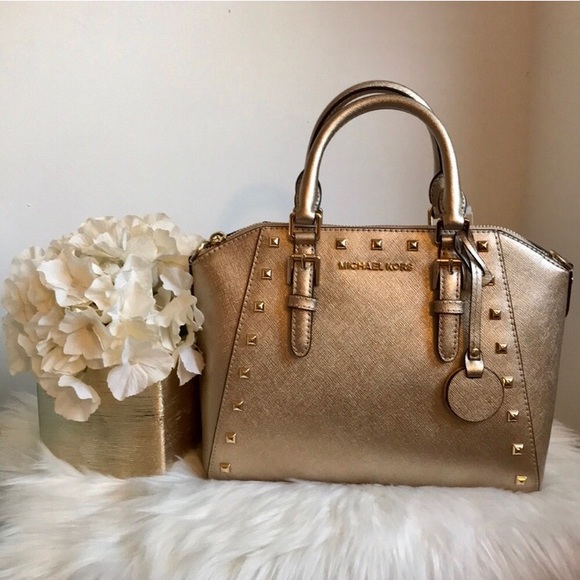 NEW Michael Kors gold studded bag - Picture 1 of 7